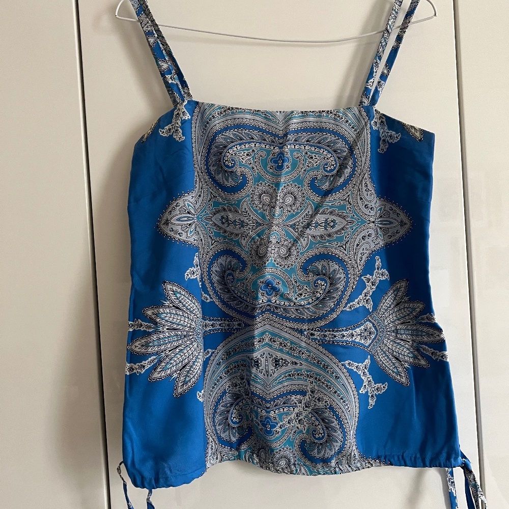 Monsoon silk and cotton top